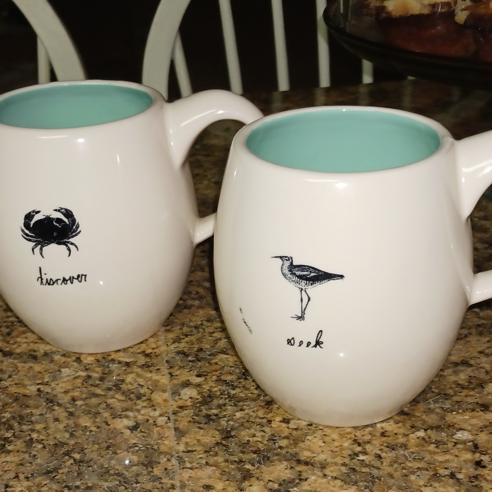 Magenta cups. (2) Cups